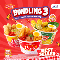 CIOMY - [PRODUK HYPE] Bundling 3 Lebih Hemat Cuanki Instan Mix ( 1 Kuah Ayam Keju Creamy + 1 Ayam Pedas + 1 Ayam Kari ) Cup Reg HALAL & Sudah BPOM