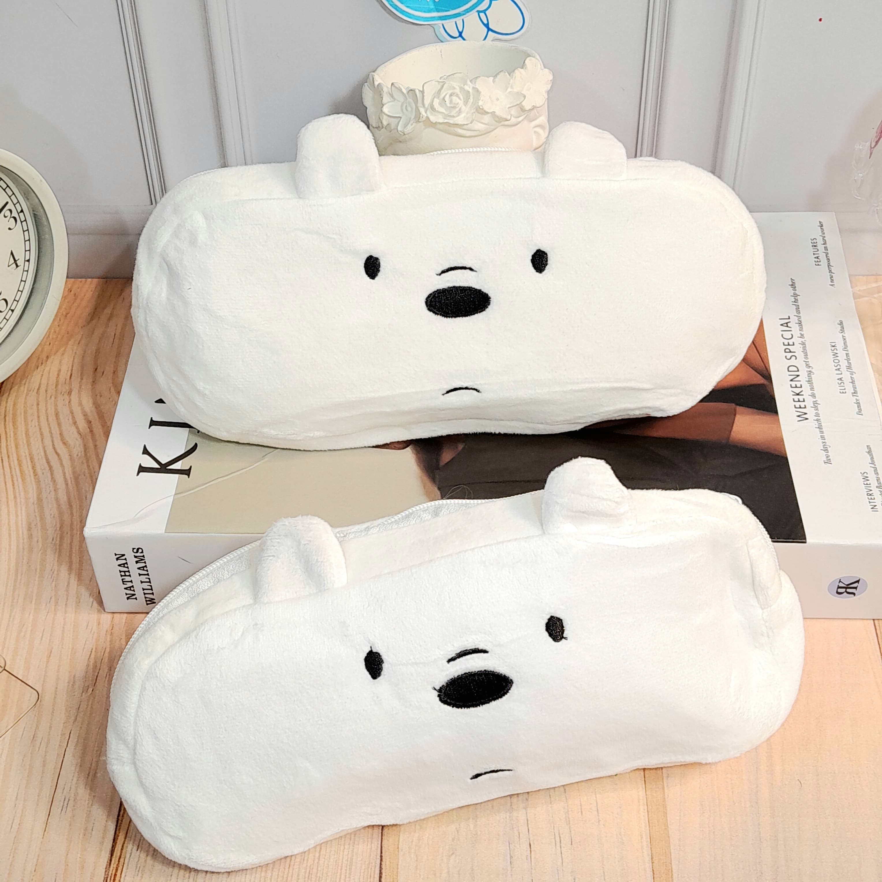 KOTAK PENSIL BEAR BERUANG READY 3 VARIANT LENGKAP KUALITAS TERBAIK TEMPAT PENSIL LUCU PANDA ICE BEAR GRIZZLY BAHAN KAIN BLUDRU LEMBUT BISA GROSIR DAN COD