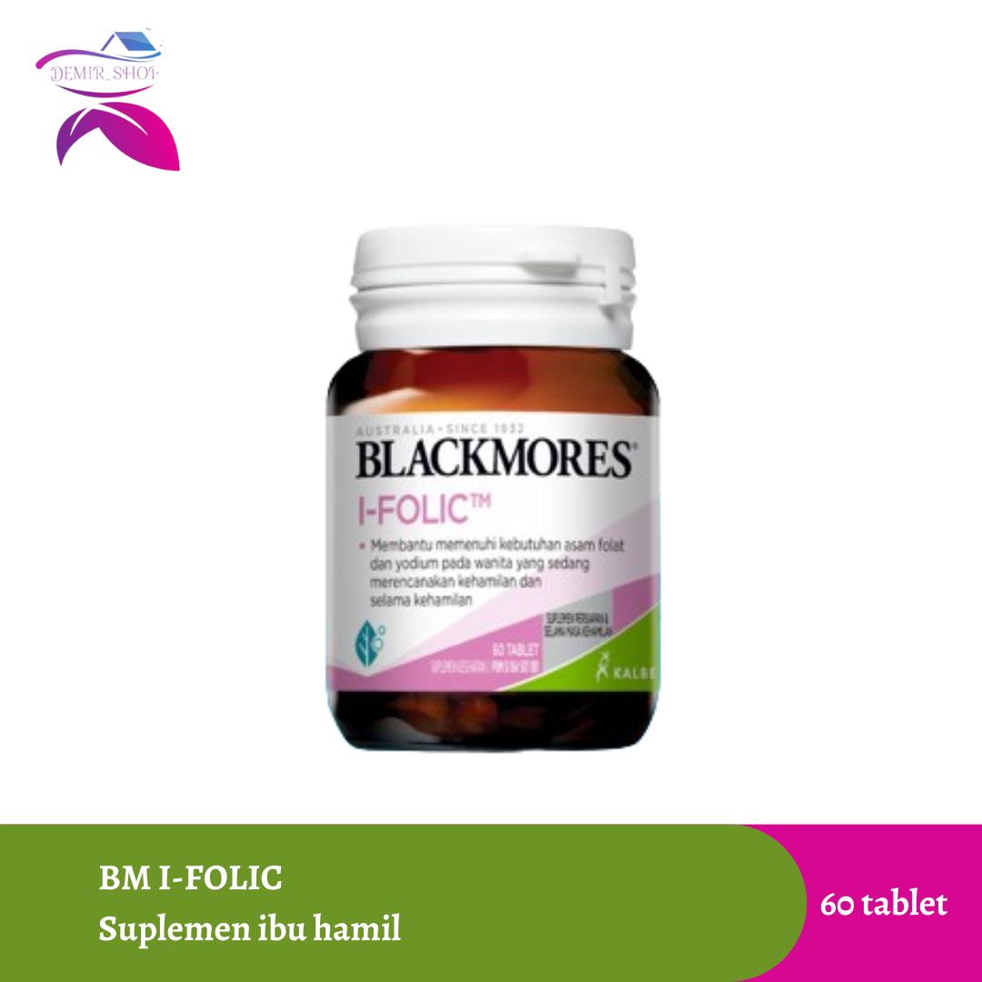 Blackmores I-Folic 60 Tablet / Suplemen Ibu Hamil dengan Asam Folat & Yodium