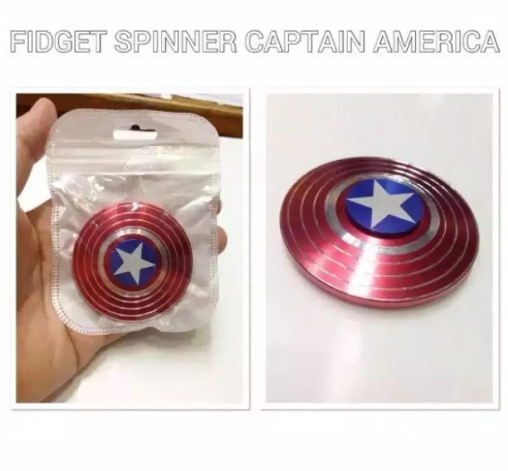 Fidget Spinner Captain America - Hand Spinner Metal Best Seller