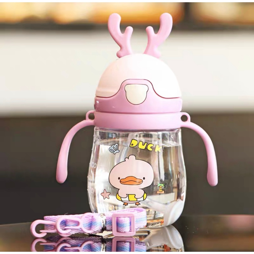 Botol Minum Bayi Lucu / Botol Minum Bayi 280ML / Botol Minum Baby Kettle Duck Beak - zansenShop
