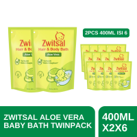 Zwitsal Baby Bath Hair and Body 400ml Twinpack isi 6 [Karton]