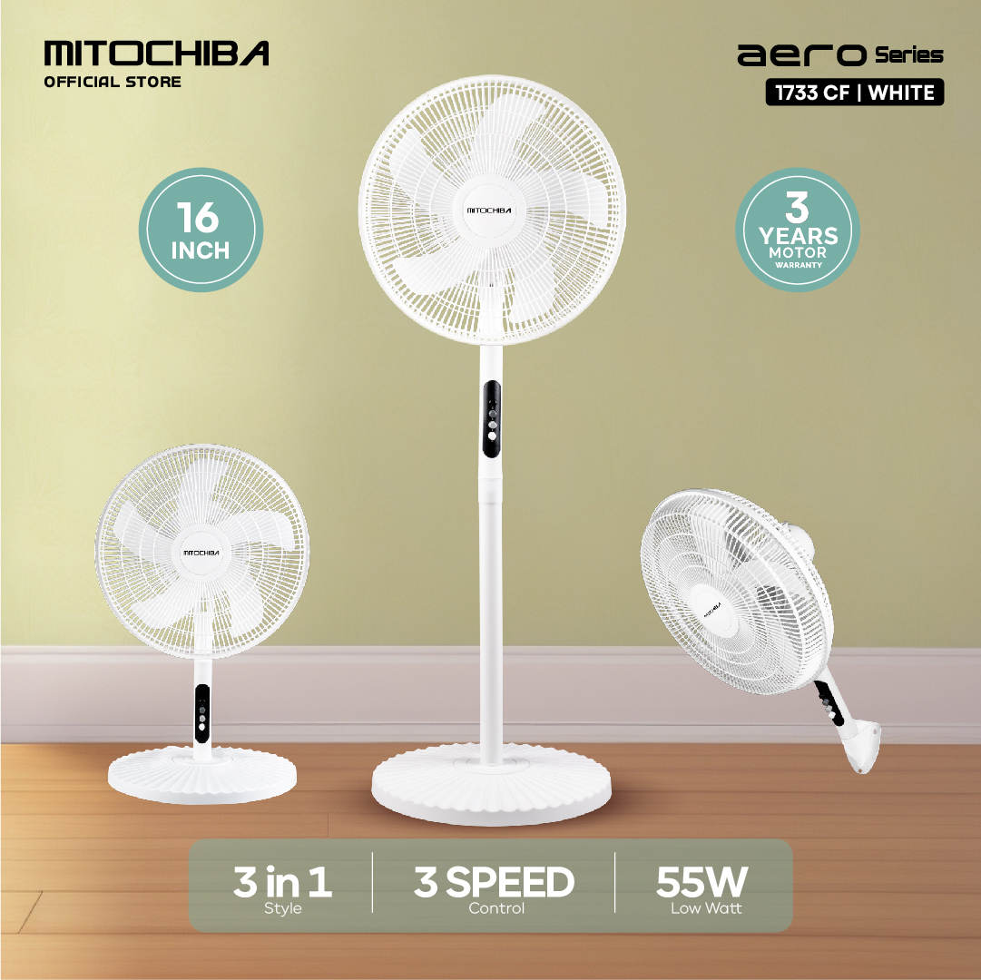 MITOCHIBA Kipas Angin 3in1 Multifungsi 1733CF 16 Inch AERO Series