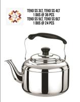 Teko Klasik Full Stainless Steel Premium Teko Stainless Steel 3 Liter 4 Liter 6 Liter 7 Liter Pegangan Anti Panas