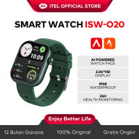 itel Smart Watch ISW-O20 AI Watch Face | Pemantau Kesehatan 24 Jam | Layar HD 2.04″ | Panggilan BT | Tahan Air IP68 Smartwatch