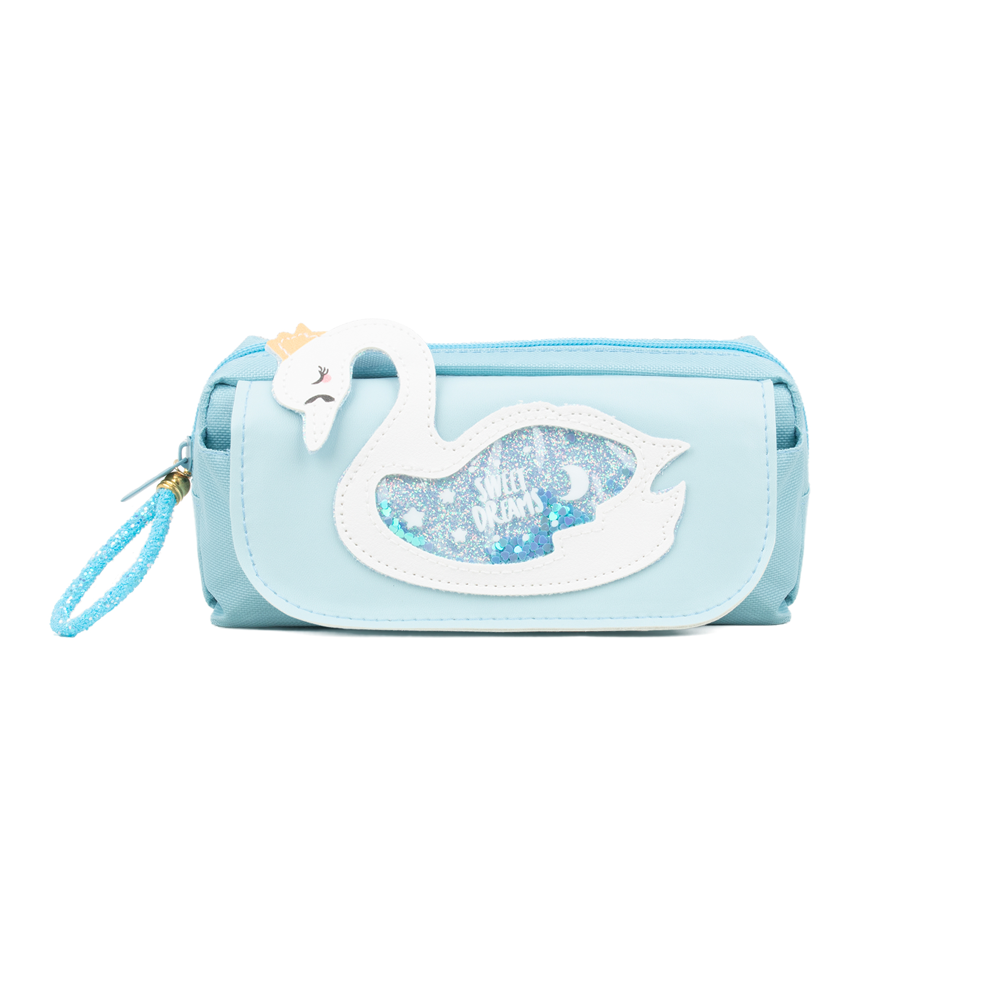OMYGOOSE POUCH PENYIMPANAN ALAT TULIS / TEMPAT PENSIL GLITTER LOVELY CAT / DCW 079