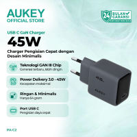 AUKEY Charger GaN 45W Fast Charging USB-C iPhone 17 16 15 14 Samsung MacBook Laptop Original Garansi Resmi AUKEY PA-C2