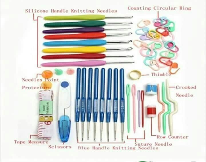 DIY Jarum Rajut Alat Merajut Hakpen Set Box Mika Crochet Hook Set