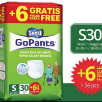 Sensi GoPants Popok Celana Dewasa Size S M L dan XL Kemasan Besar