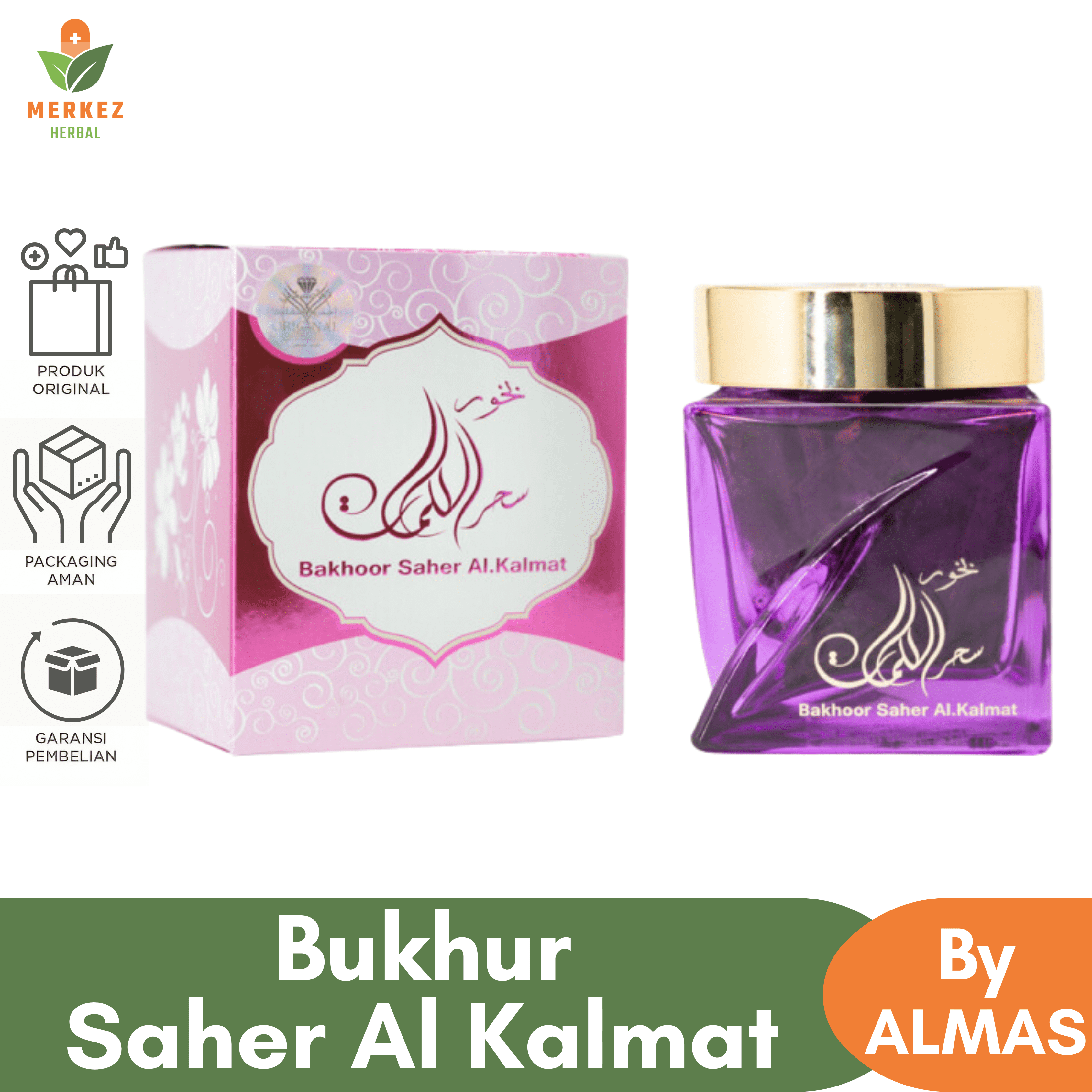 Bukhur Arab Almas Buhur Gaharu Wangi Asli Tahan Lama / Bukhor Oud Ameer Al Oud Premium Dupa Import