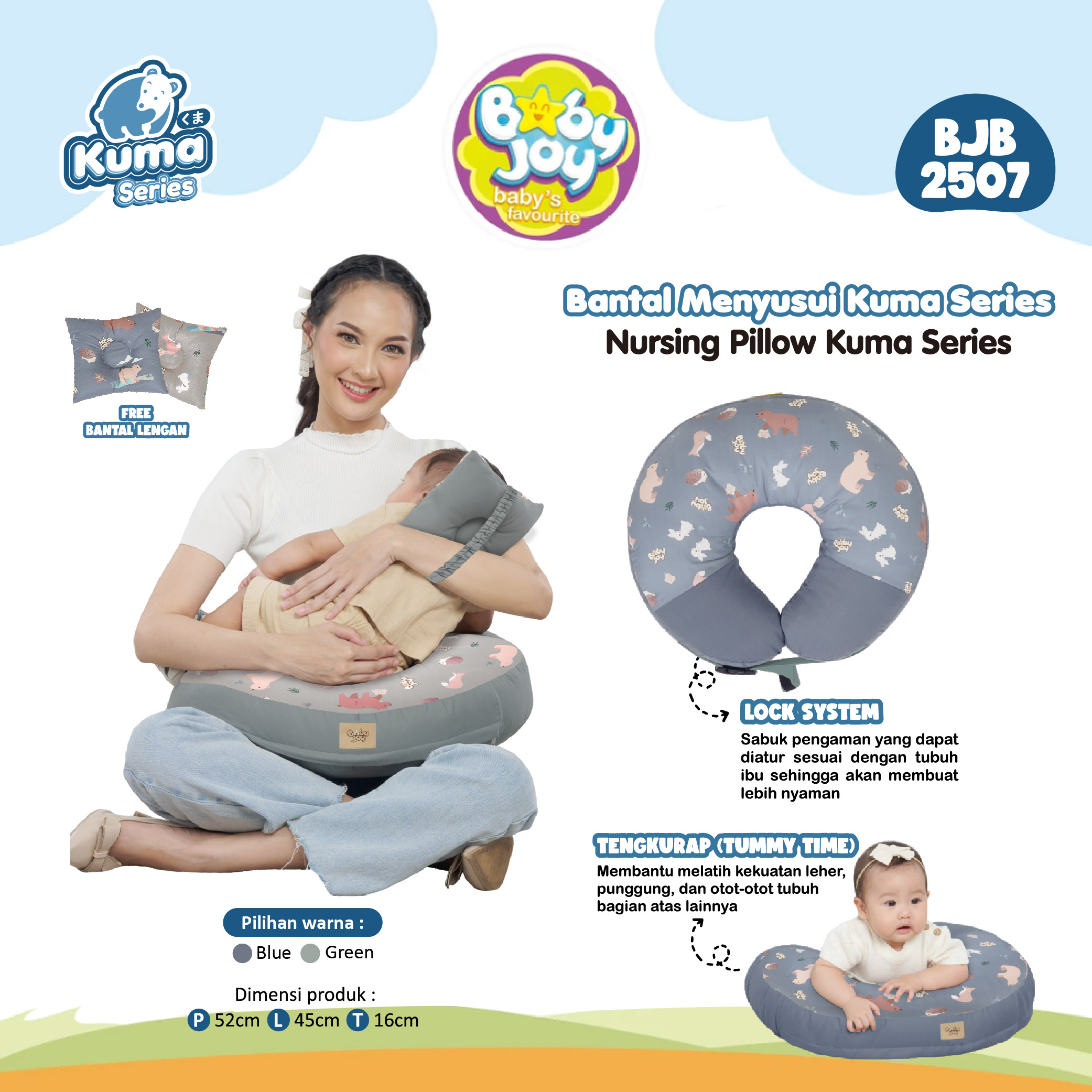 Baby Joy Bantal Menyusui Kuma Series BJB2507