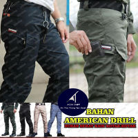 Tactical-Celana Panjang Lapangan Tactical Kargo PDL Tactical Tactical American Drill Serat Halus Tebal dan Anti Gesek (Tidak berbulu)