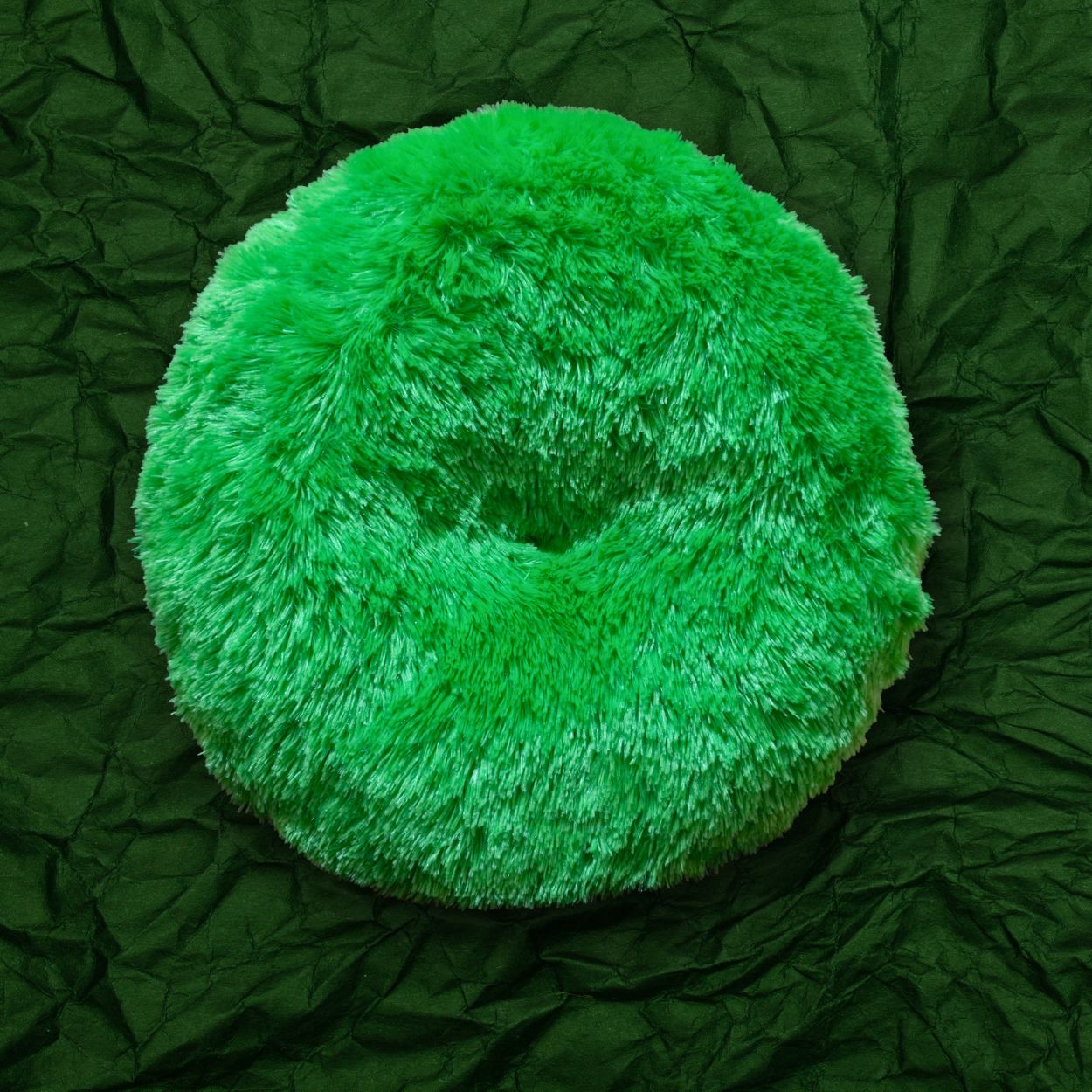 BS Home Decore-Bantal Duduk Bulu Donat Jumbo Alas Duduk Bulat Bantal Kursi Bulat Donut