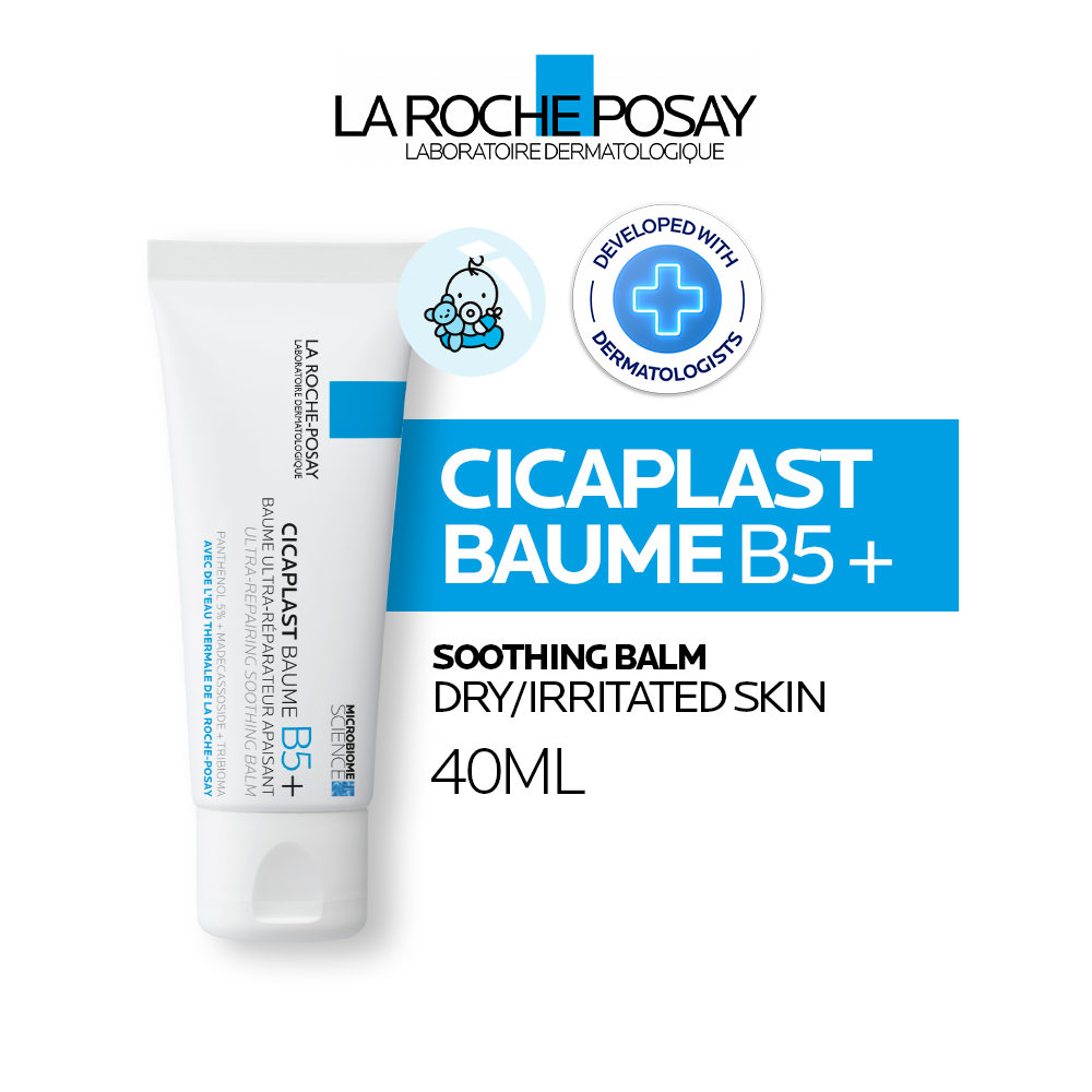 La Roche Posay Cicaplast Baume B5 40ml (New Formula) - Face Body Moisturizer Dry Irritated Skin (...
