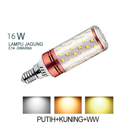 Lampu Led Jagung/Candle 12W Fitting E27 3warna Putih/Kuning/Warm White