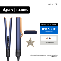 Dyson Airstrait ™ straightener HT01 (Prussian Blue/Rich Copper) - Meluruskan rambut dari basah ke kering | Tidak merusak rambut dengan panas | Styling lebih cepat