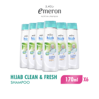 [Paket isi 6] Emeron Shampoo Hijab Clean & Fresh Botol 170ml
