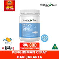 [ GRATIS ONGKIR ] Healthy Care Australia Fish Oil 1000mg Omega 3 Healthy Care Isi 400 Capsules Kapsul / Suplemen Minyak Ikan Omega 3 Healthy Care Fish Oil Soft Gel Dewasa Original 400 Caps Capsul - Tidak Berbau Minyak Ikan Omg3 1000 mg Import Australia