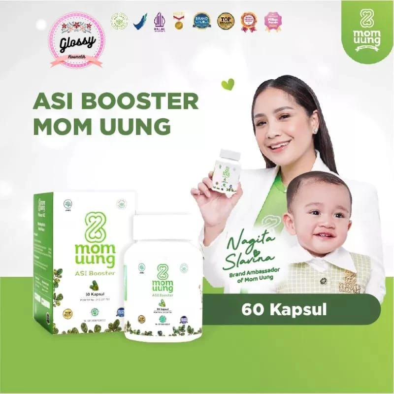MOM UUNG ASI BOOSTER 30 KAPSUL & 60 KAPSUL PELANCAR ASI / MOMUUNG PELANCAR ASI HALAL/ PELANCAR ASI BPOM NATURAL
