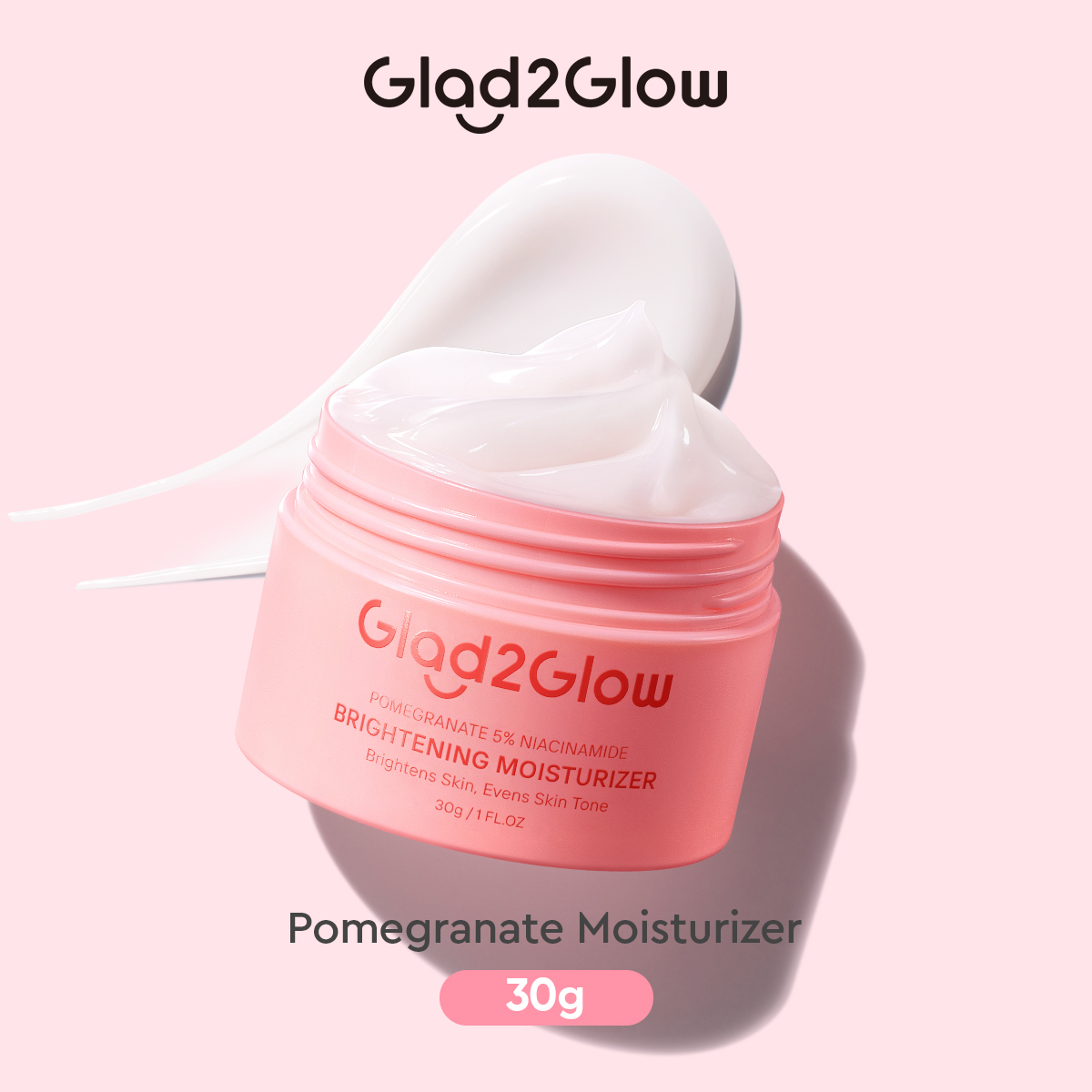 Glad2Glow Pomegranate Niacinamide Brightening Moisturizer 30g Glad2Glow Moisturizer Mencerahkan g...