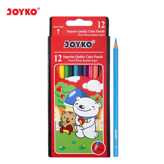 Pensil Warna Joyko CP-12 PB 12 PJG