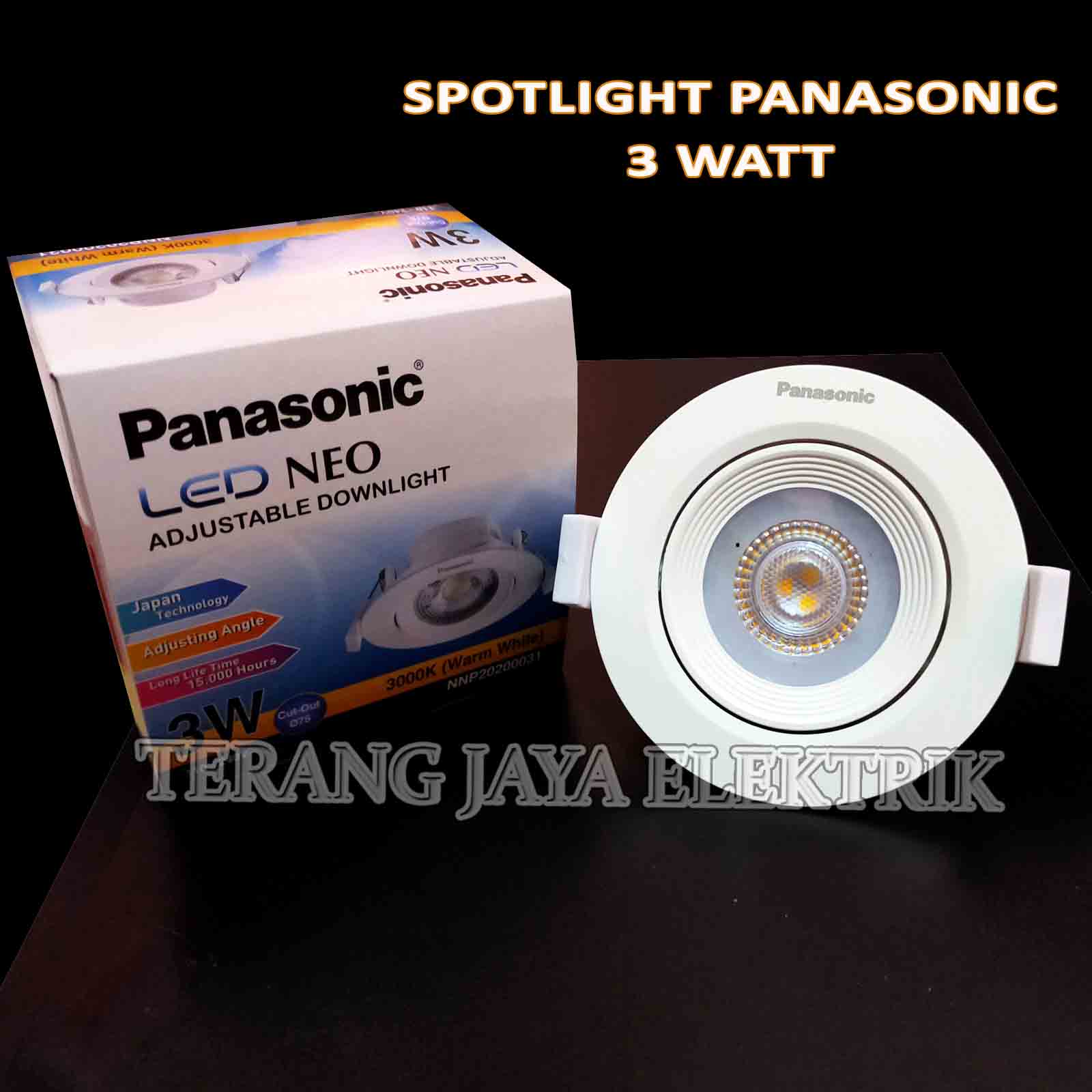 Downlight Spotlight LED/COB 3 Watt Panasonic Neo Garansi downlight spotlight led/cob 3 watt panasonic neo garansi