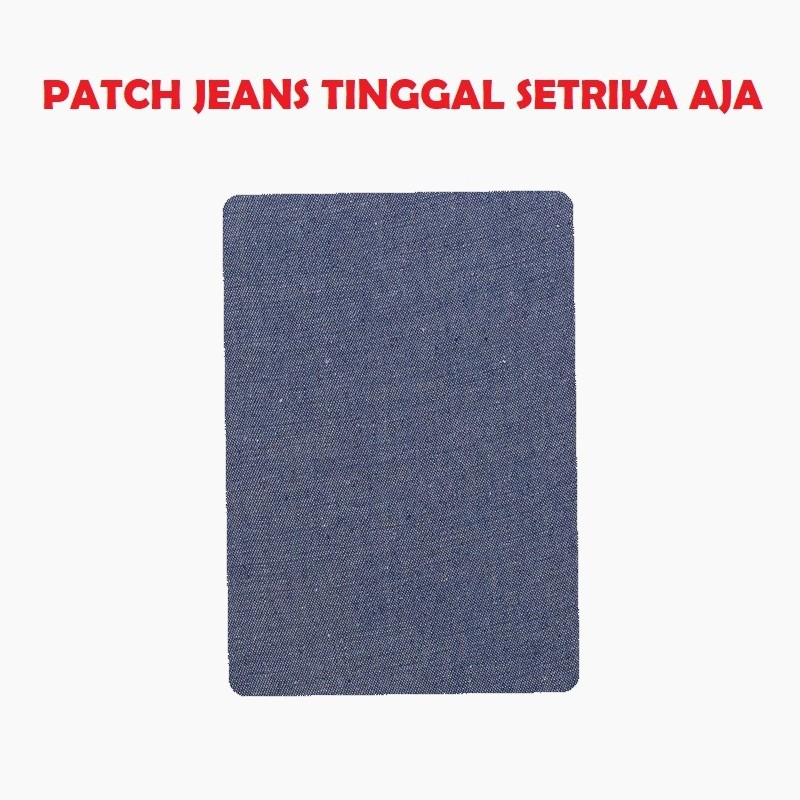 [TOS] Kain Tempelan tambal Jeans lubang Tidak Menjahit Tanpa Jahit sticker celana tinggal setrika aja Iron-On Patch baju lubang denim kulot sobek permak bisa dicuci aman ripped jaket hias dekorasi hiasan aksesoris diy unik