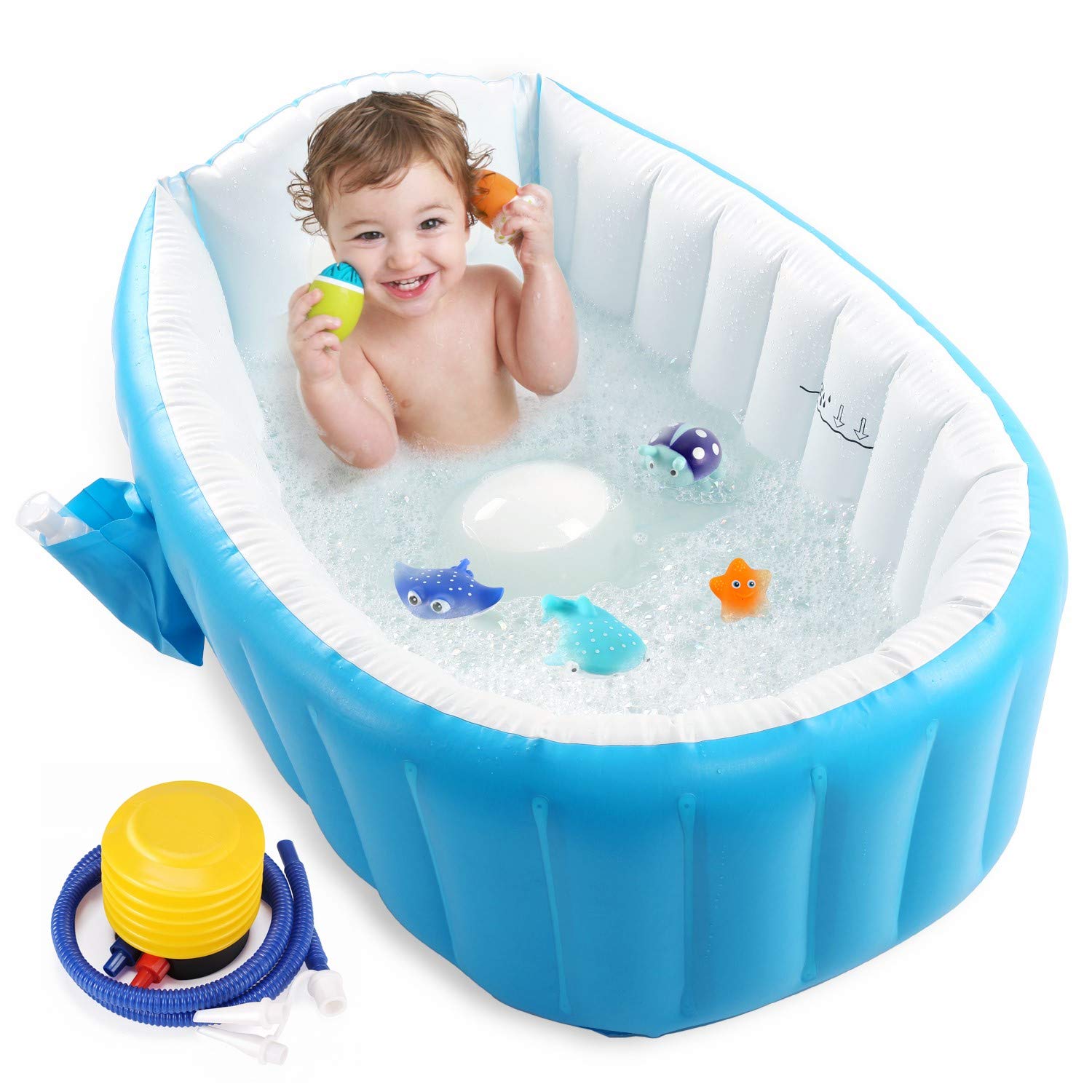TEMPAT BAK MANDI BAYI INTIME BALON POMPA - BABY BATH TUB - BABY SET BATH