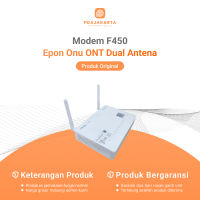 Modem ZTE F450 Epon Onu ONT Dual Antena | Modem Bekas Original Bonus Adaptor