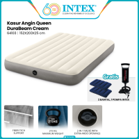 INTEX Kasur Angin Queen Durabeam Cream Deluxe Airbed 64709