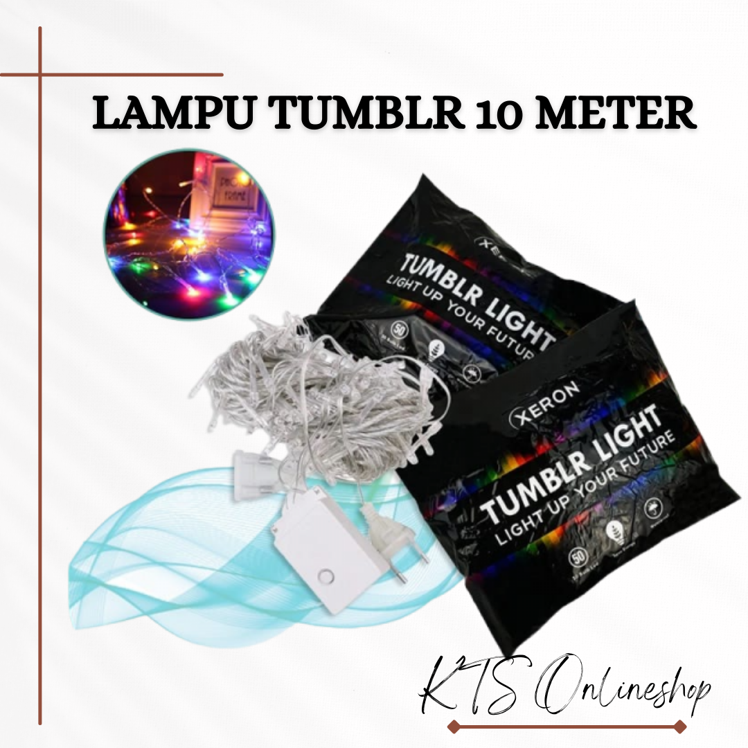 Lampu Tumblr Rainbow Lampu Natal Led Twinkle Light ASLI 10Meter 50LED