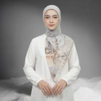 Zoya - Saffa Print Scarf - Kerudung Hijab Segi Empat Motif Premium - Box
