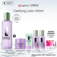 Clinique Clarifying Lotion Twice A Day Exfoliator - Toner 200ml400ml | 5 Skin-Typed Formulas Oily Dry Sensitive Combination [10.10 Exclusive]