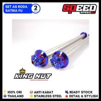 As Roda Depan Belakang Satria FU As Roda Probolt Thailand Stainless Flower King Nut