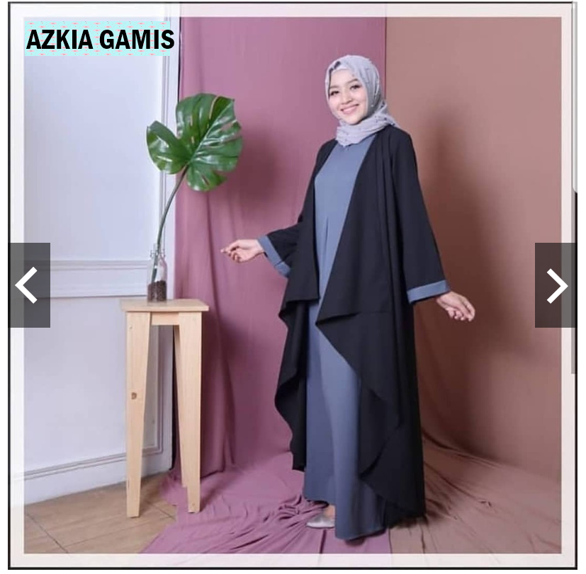 Baju Muslim Modern AZKIA DRESS MOSSCRAPE Baju Wanita Terbaru 2020 Kekinian Baju Gamis Wanita Remaja Murah
