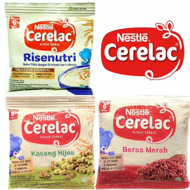 Nestle Cerelac Bubur Bayi Aneka Rasa 20G 1 Renceng Isi 8 Sachet All Variant