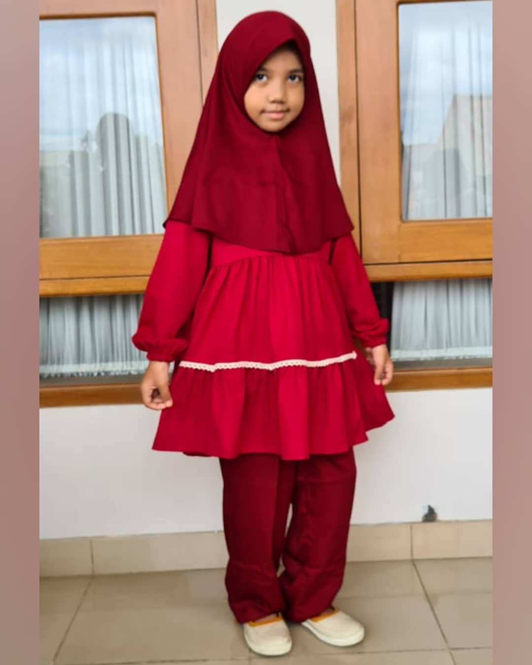 Baju Muslim Modern ADARA SET KIDS KF 7 - 8 TAHUN BAHAN ATASAN MOSSCRAPE + CELANA KATUN RAYON Setelan Anak Perempuan Baju Anak Perempuan Terbaru 2021 Modern Setelan Anak Tanggung BEST SELLER