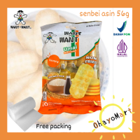 Want want Senbei New Pack 56g / WantWant Original Krekers Beras 56grm