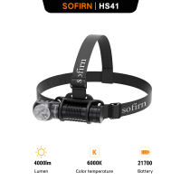 Sofirn HS41 4000lm 21700 USB C Isi Ulang dengan Power Bank Senter SST20 LED Indikator Senter