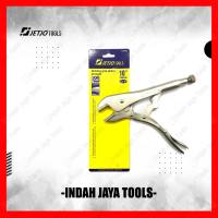 JETJO 400868 Tang Buaya 10 Inch LURUS - Tang Jepit Klem Vice Locking Grip Pliers Straight