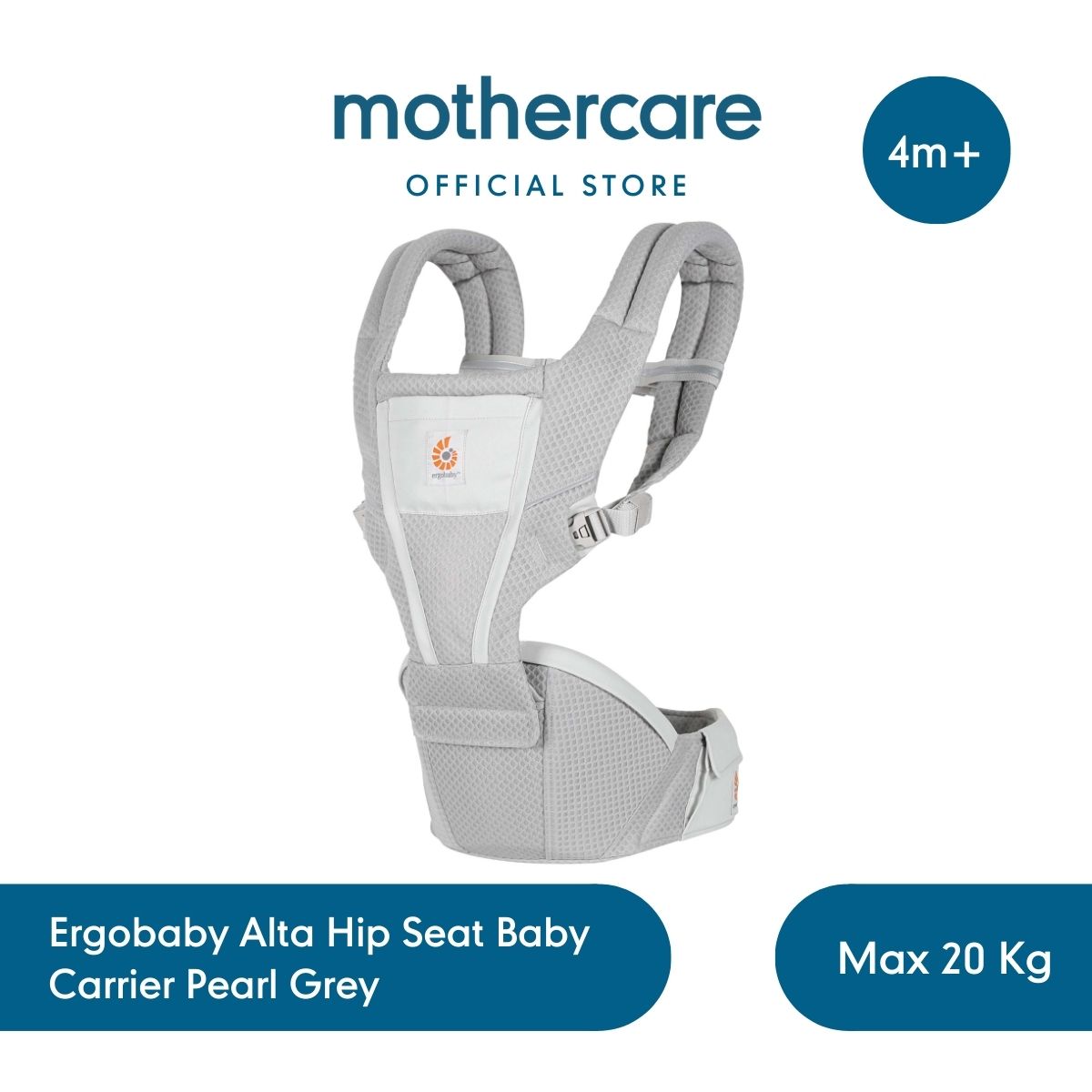 Ergobaby Alta Hip Seat Baby Carrier - Gendongan Bayi Newborn Depan