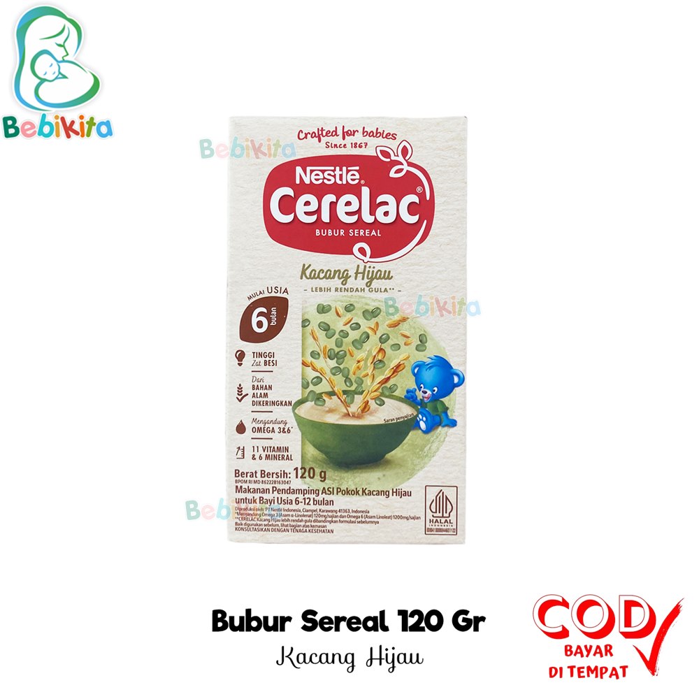 Bebikita - Nestle Cerelac Bubur Bayi Instant 6+ Bubur Sereal MPASI Bayi (1 pcs)