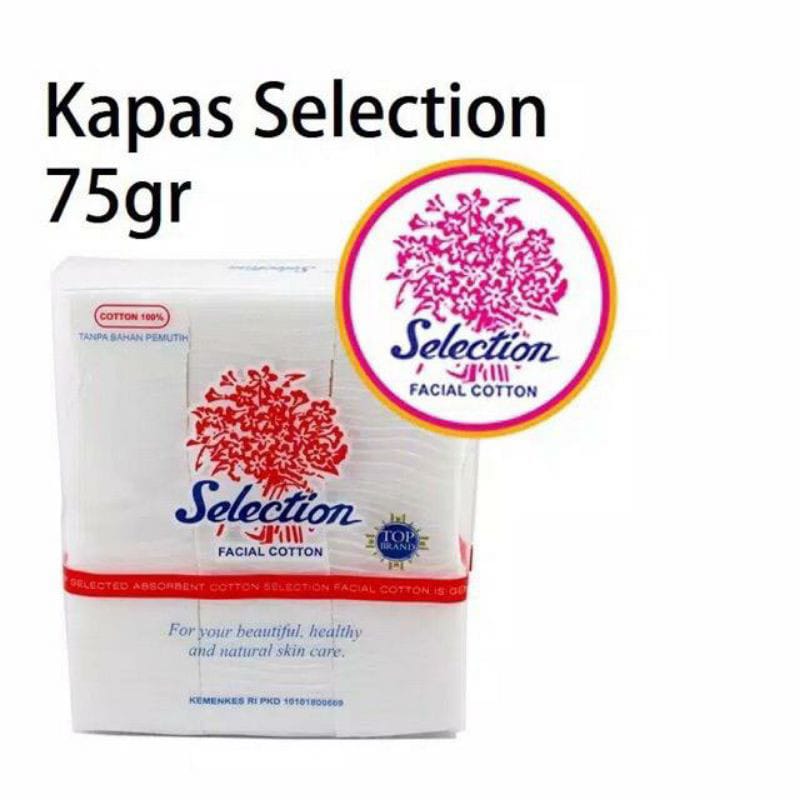 KAPAS SELECTION FACIAL COTTON 35GR/50GR/75GR/ SELECTION COTTON BUD