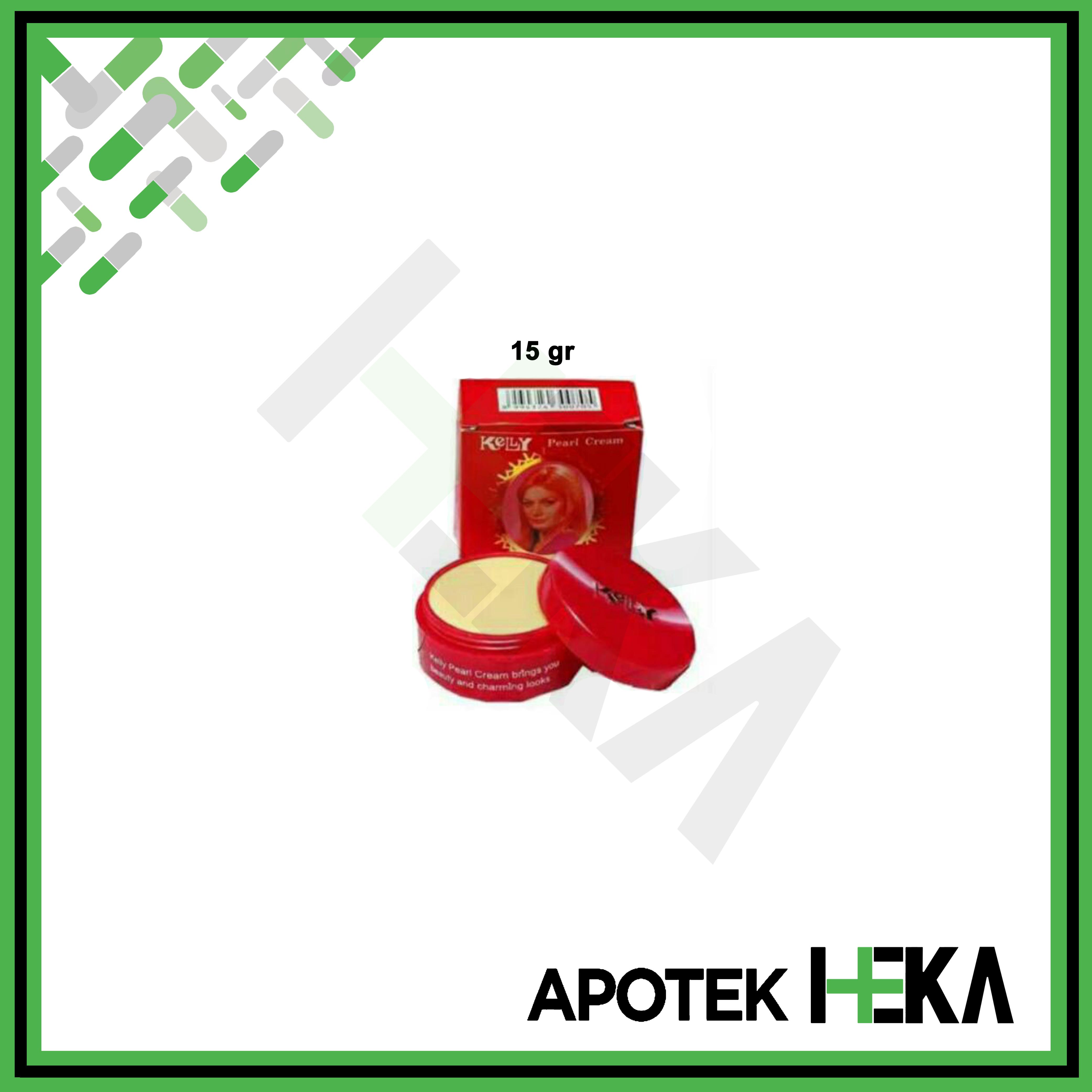 Kelly Pearl Cream 5 gr 15 gr Krim Kecantikan Kulit Halus Bercahaya