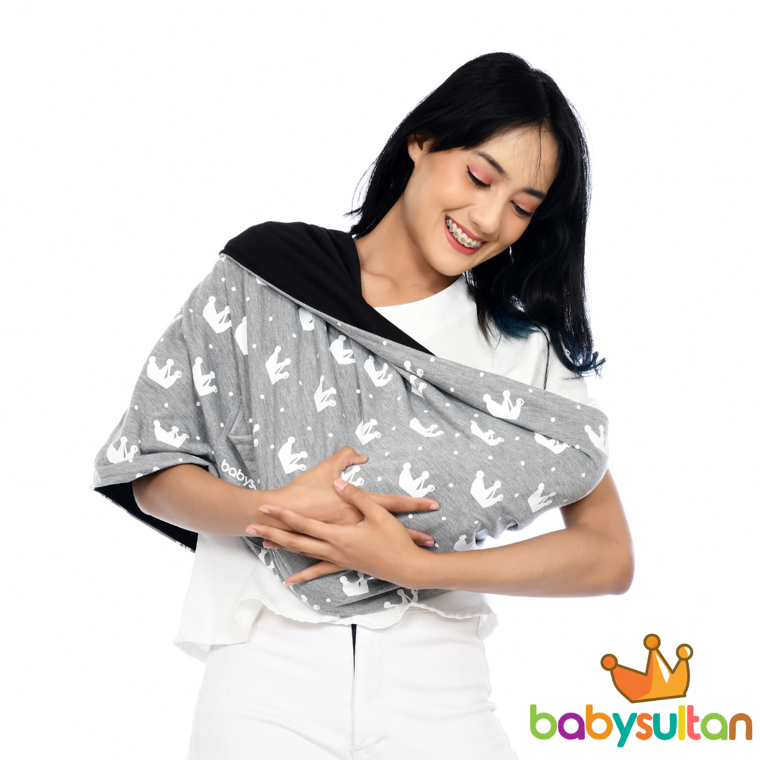 Gendongan Bayi Kaos GEOS 0-3 Tahun | Gendongan Instan Samping dan Depan babysultan