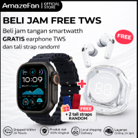 AmazeFan Smartwatch X20 Ultra Black Jam Tangan Pria Wanita Fashion Sport 49mm Titanium & Heartrate Smartwatch Pria Wanita Bluetooth Call Android IOS Wireless smartwatch monitor detak jantung smartwatch notifikasi whatsapp smartwatch murah berkualitas