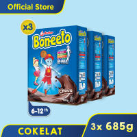 Boneeto Susu Bubuk Anak Sekolah Yummy Choco 3x685gr - Nutrisi Pertumbuhan Anak untuk Daya Pikir dan Tubuh Aktif