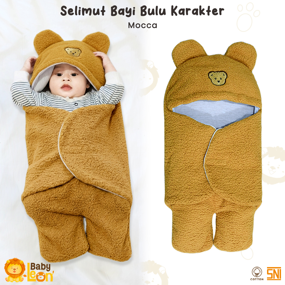 BABY LEON Selimut Bayi Selimut Bulu Selimut Bayi Baru Lahir Perlengkapan Bayi BS-S100