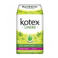 Kotex Fresh Liners Longer & Wider Panty Liner Pembalut 32 s - Daun Sirih / Aloe Vera