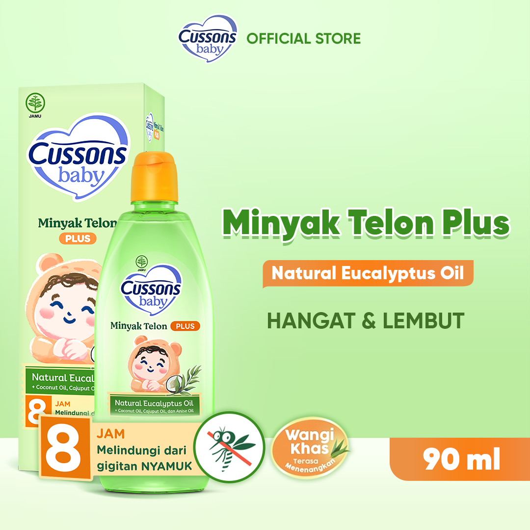 Cussons Baby Minyak Telon Plus Natural Eucalyptus Oil 90ml